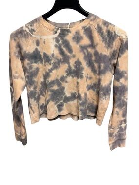 GAP Teen Pink & Purple Tie Dye Waffle Knit LS Shirt Sz 18/20 XXL